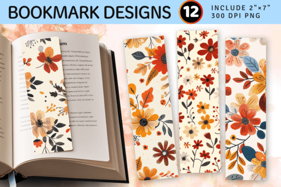 Download Fall Autumn Cute Flowers PNG Bookmark De - Premium Resources