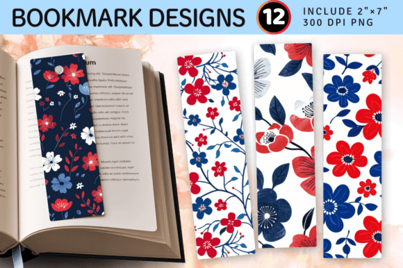 Download Red Blue &amp; White Cute Flowers PNG Bookma - Premium Resources