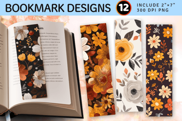 Download Boho Fall Cute Flowers PNG Bookmark Desi - Premium Bundle