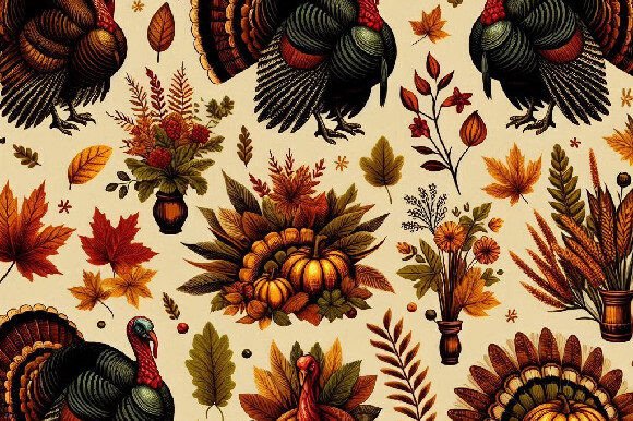 Download Classic Turkey &amp; Autumn Foliage Design - Foliage design Collection